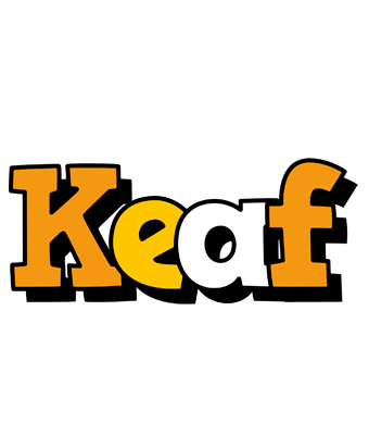 Keaf cartoon logo