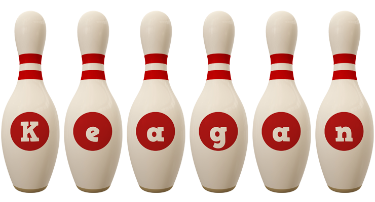 Keagan bowling-pin logo