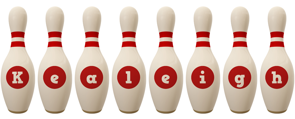 Kealeigh bowling-pin logo