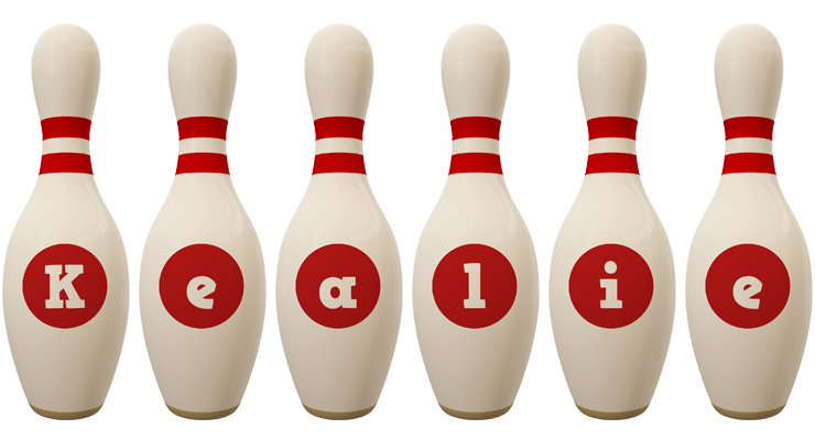 Kealie bowling-pin logo