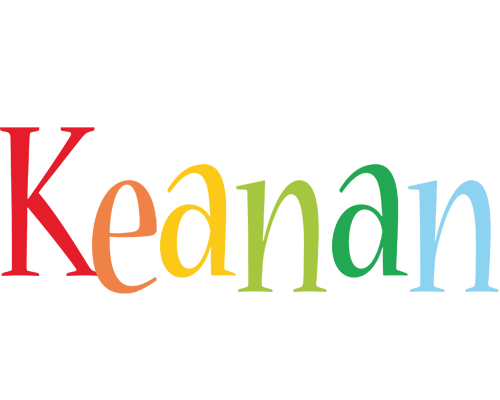 Keanan birthday logo