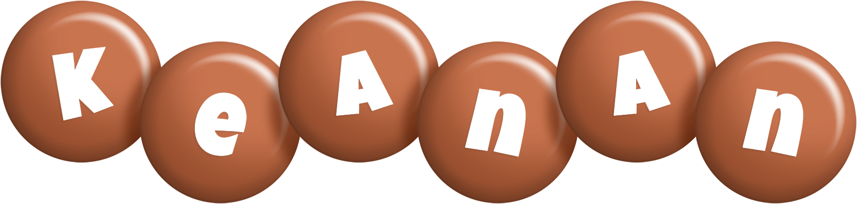 Keanan candy-brown logo