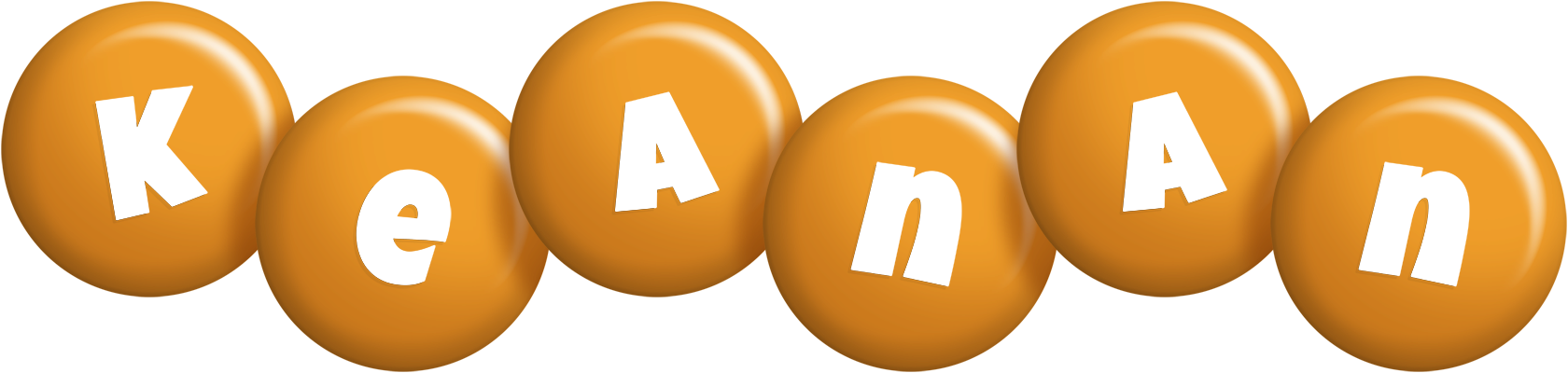 Keanan candy-orange logo