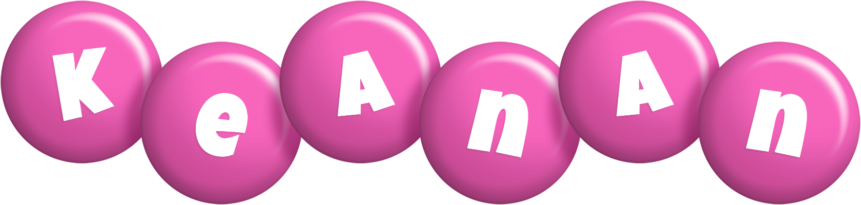 Keanan candy-pink logo