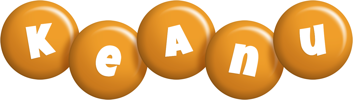 Keanu candy-orange logo