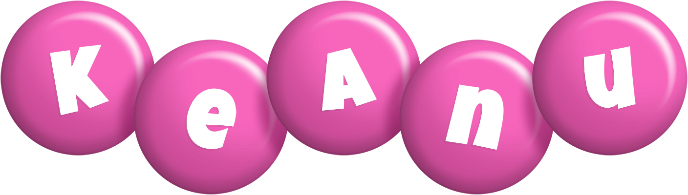 Keanu candy-pink logo