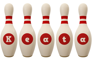 Keata bowling-pin logo