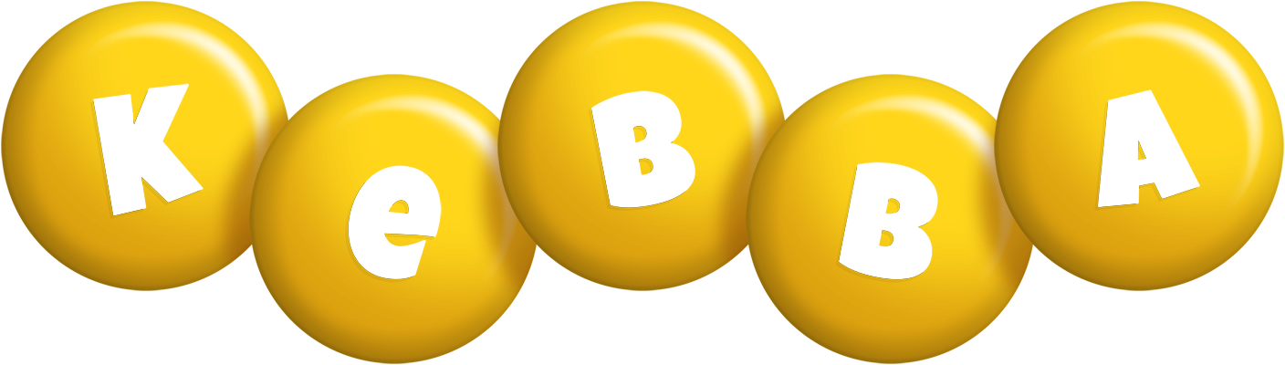 Kebba candy-yellow logo