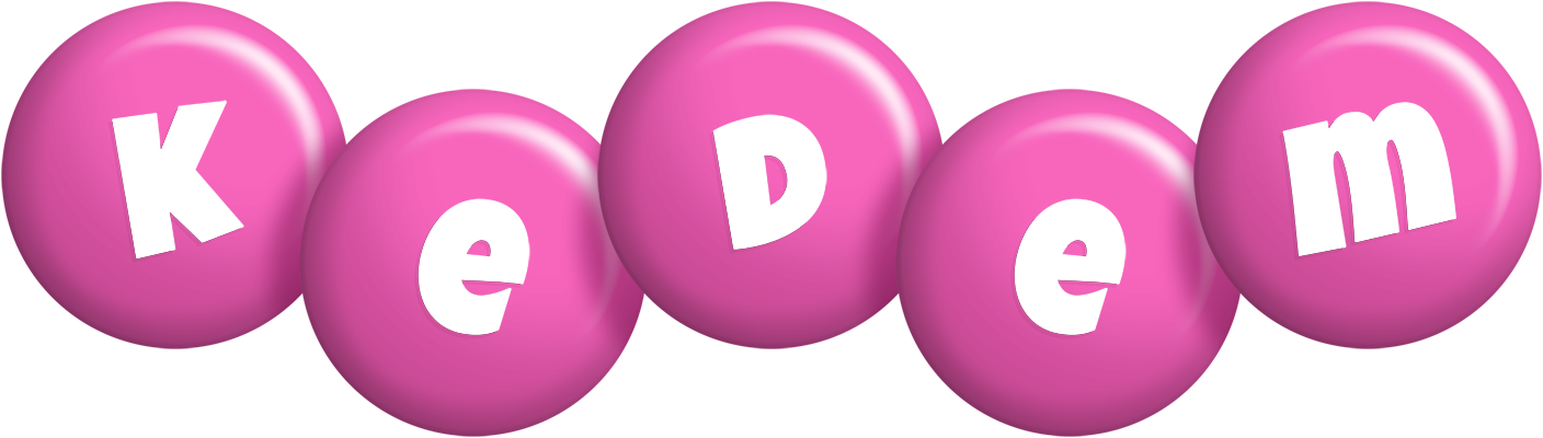 Kedem candy-pink logo