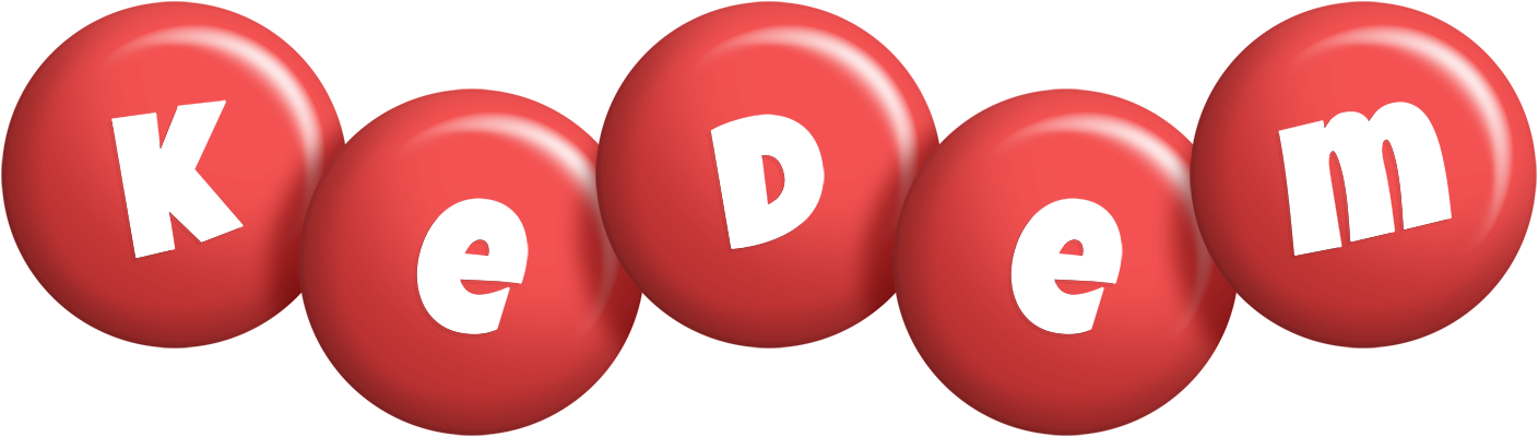 Kedem candy-red logo