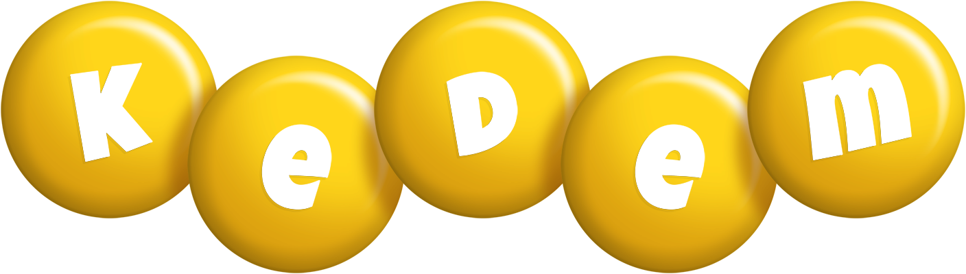 Kedem candy-yellow logo