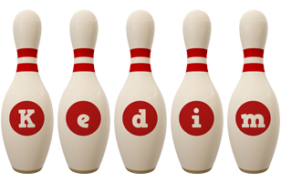 Kedim bowling-pin logo