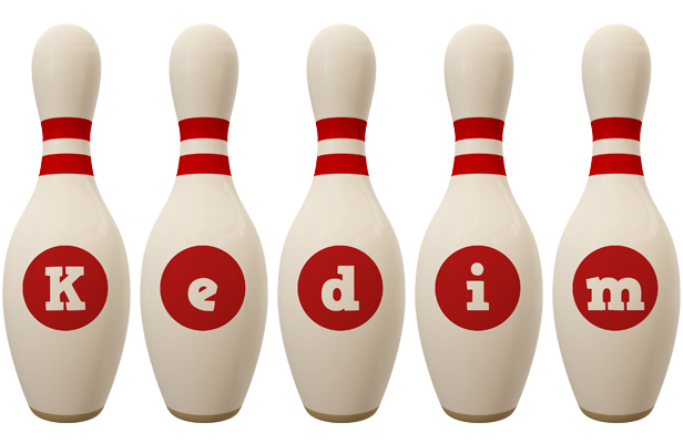 Kedim bowling-pin logo