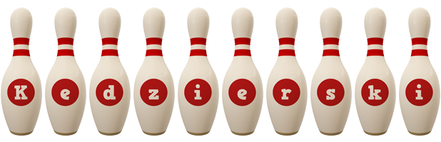 Kedzierski bowling-pin logo