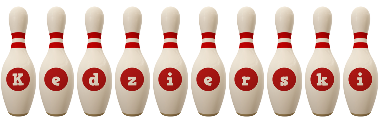 Kedzierski bowling-pin logo
