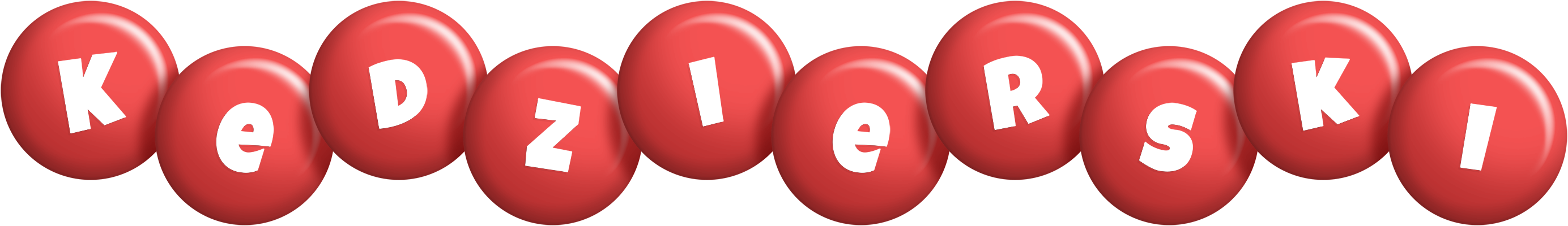 Kedzierski candy-red logo