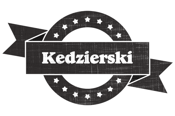 Kedzierski grunge logo