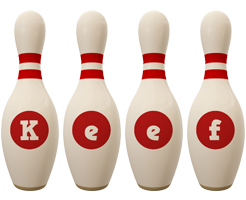 Keef bowling-pin logo