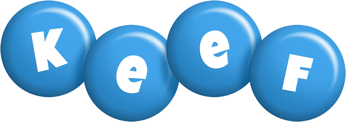 Keef candy-blue logo