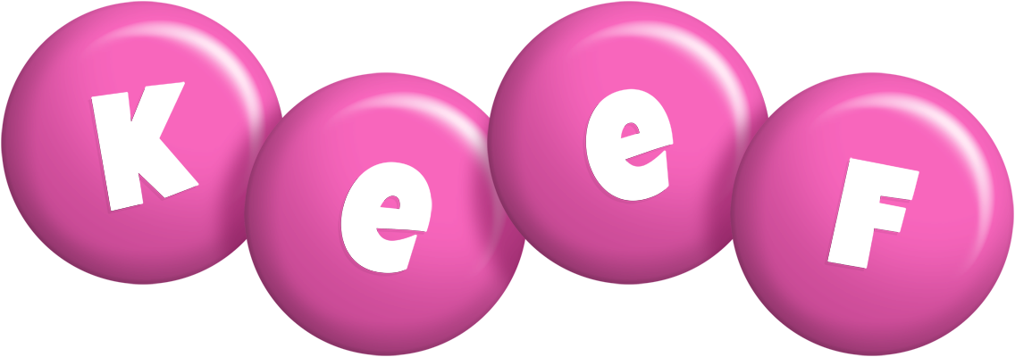 Keef candy-pink logo