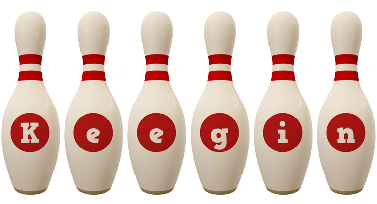 Keegin bowling-pin logo