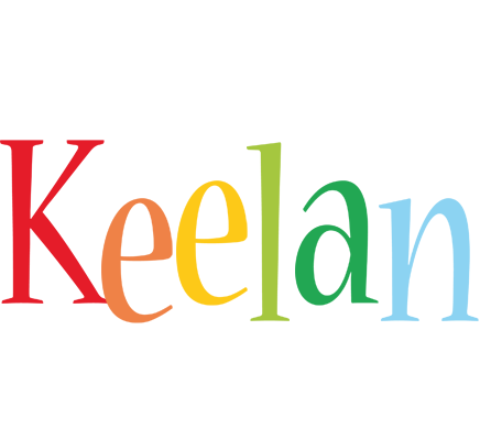 Keelan birthday logo