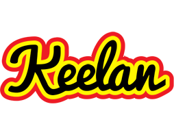 Keelan flaming logo