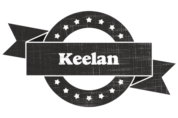 Keelan grunge logo