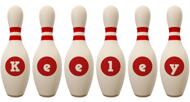 Keeley bowling-pin logo