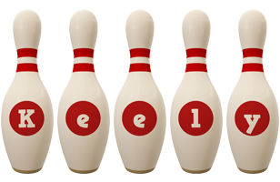 Keely bowling-pin logo