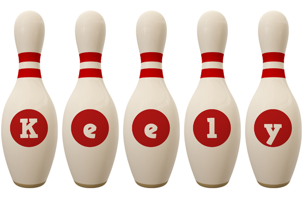 Keely bowling-pin logo