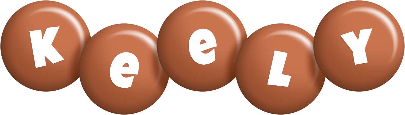 Keely candy-brown logo