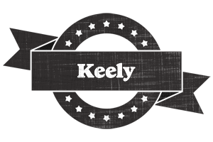 Keely grunge logo