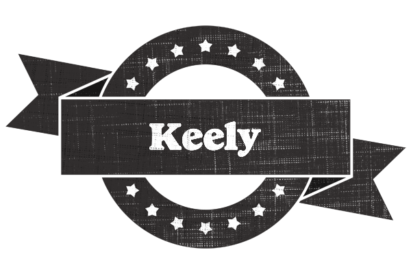 Keely grunge logo