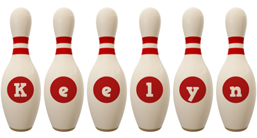 Keelyn bowling-pin logo