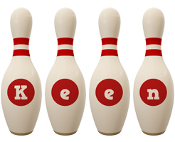 Keen bowling-pin logo