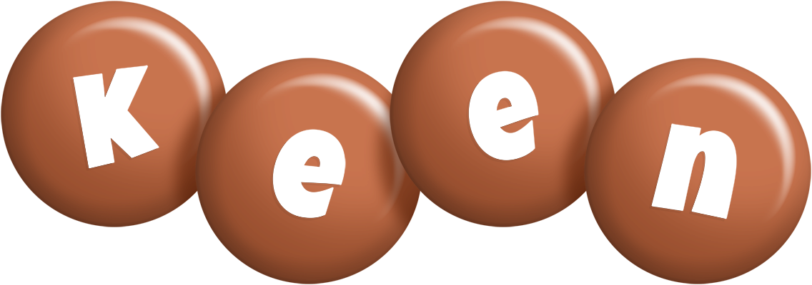 Keen candy-brown logo