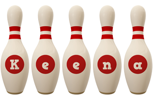 Keena bowling-pin logo