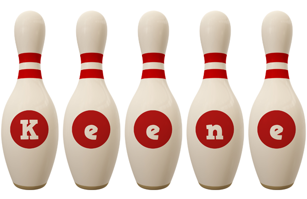 Keene bowling-pin logo