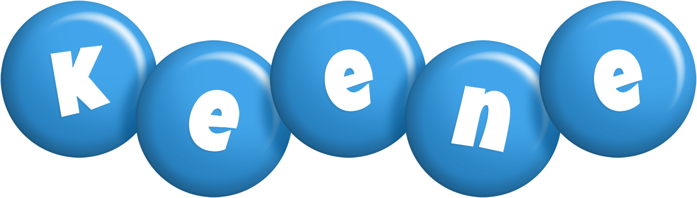 Keene candy-blue logo