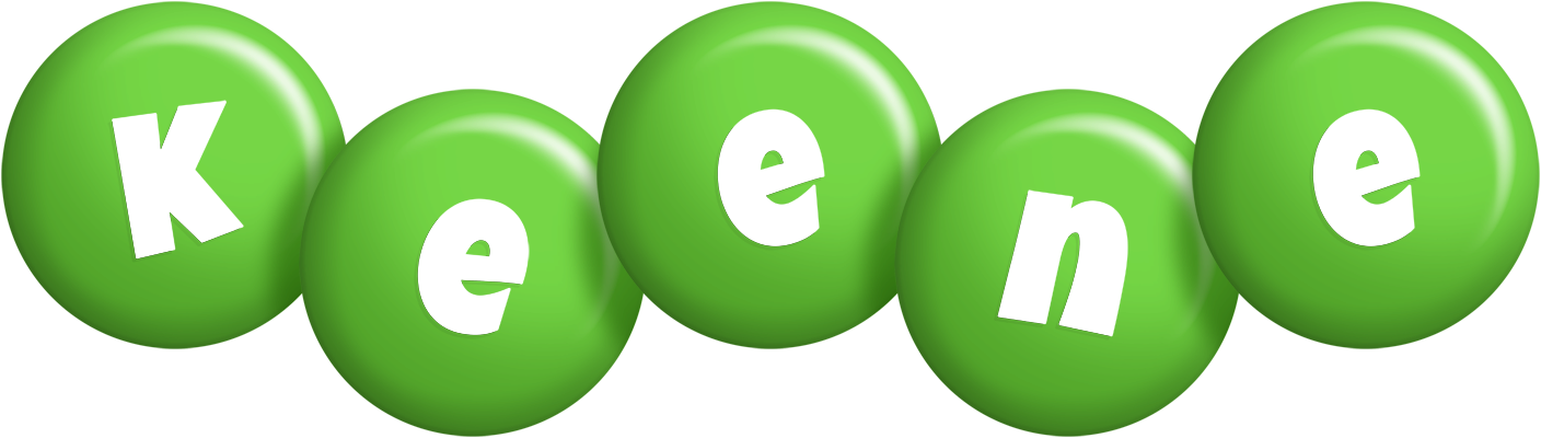 Keene candy-green logo