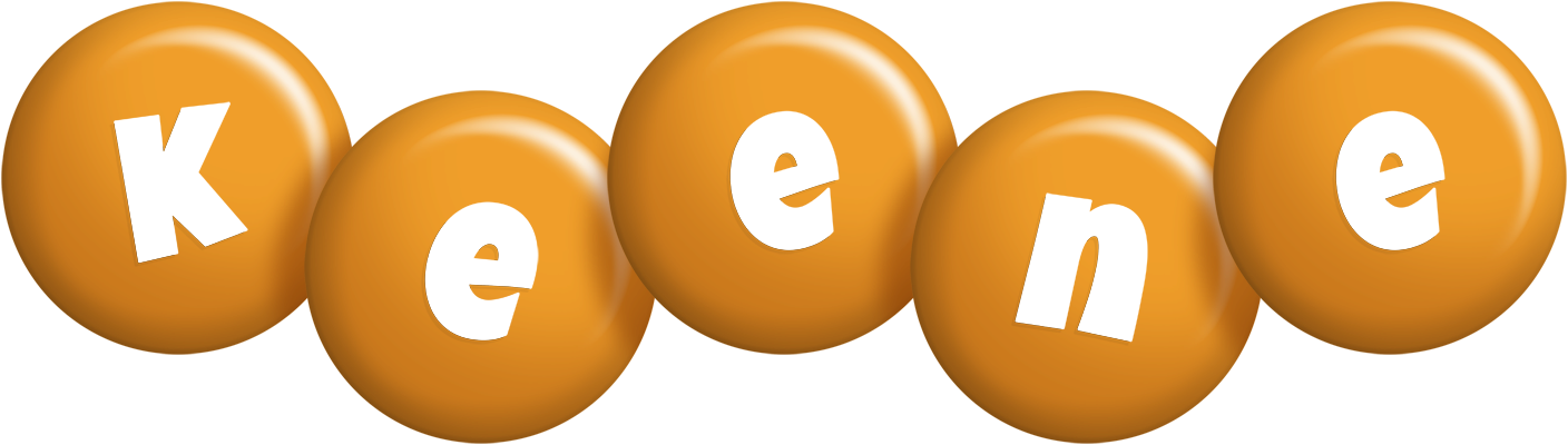 Keene candy-orange logo