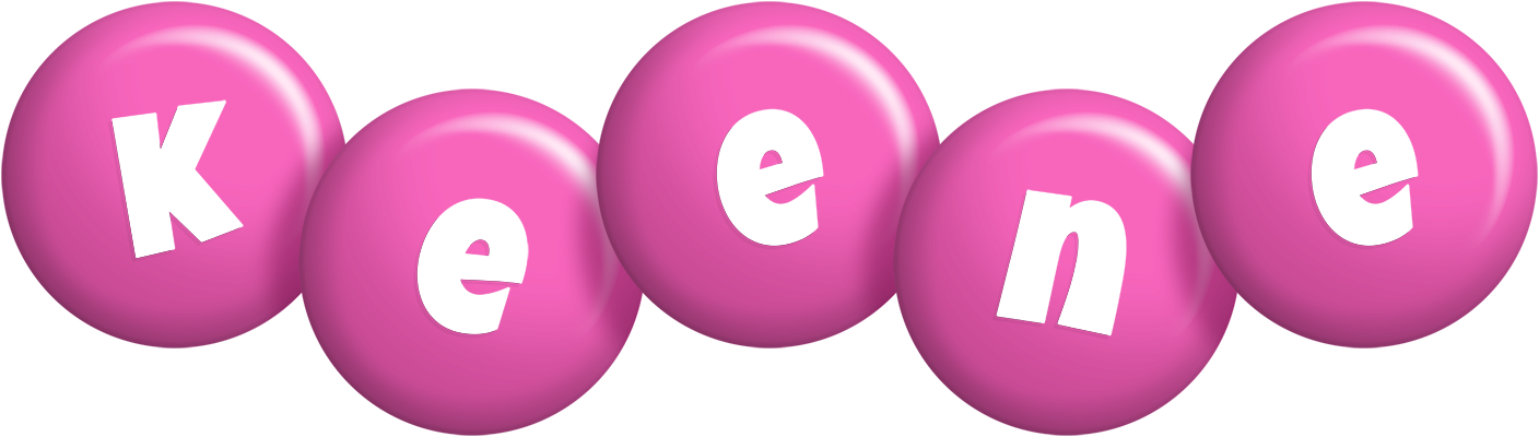 Keene candy-pink logo