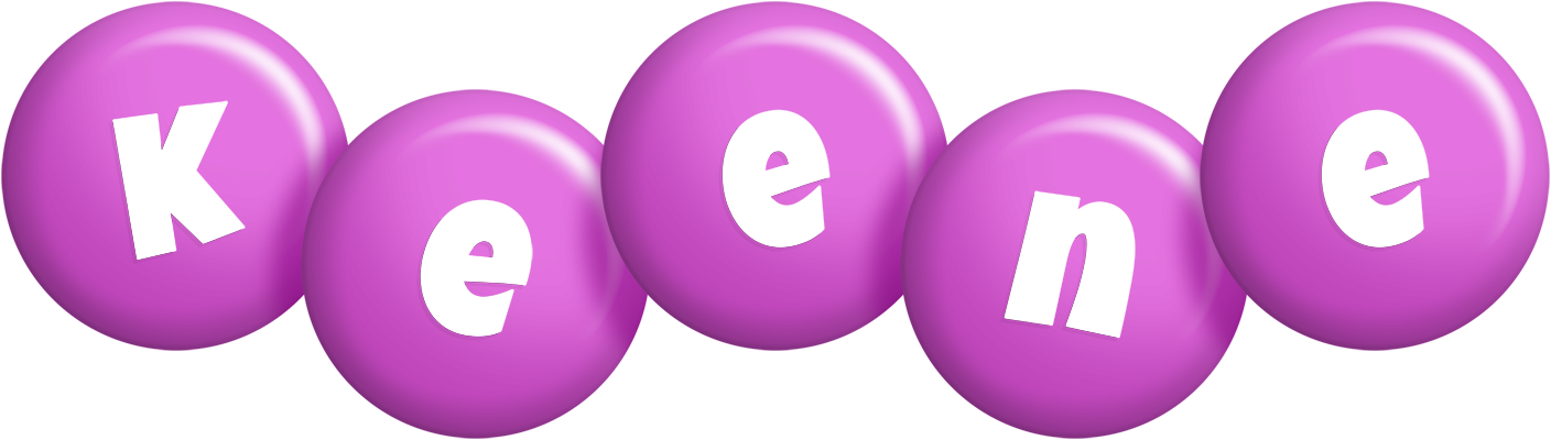 Keene candy-purple logo