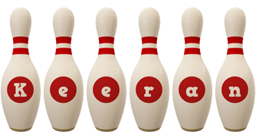 Keeran bowling-pin logo