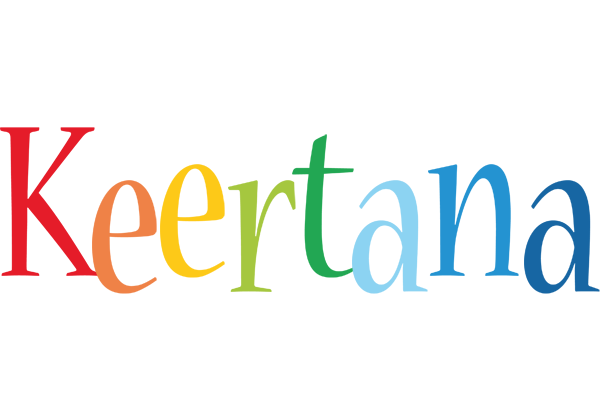 Keertana birthday logo