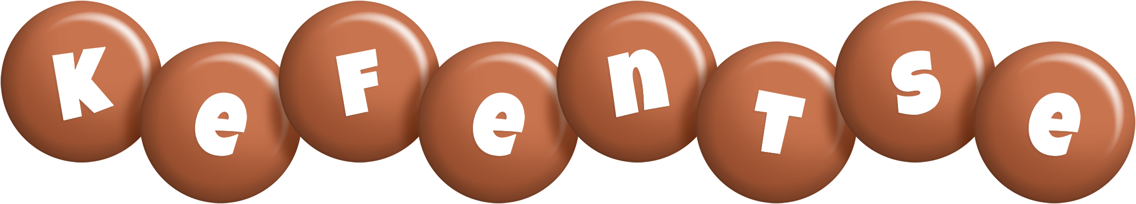 Kefentse candy-brown logo