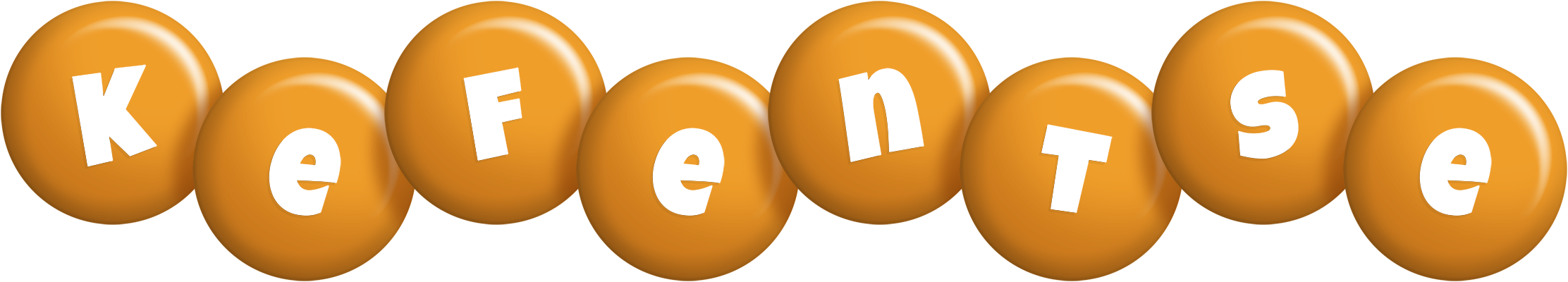 Kefentse candy-orange logo