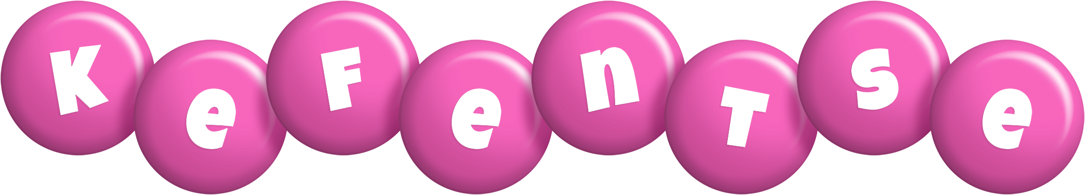 Kefentse candy-pink logo