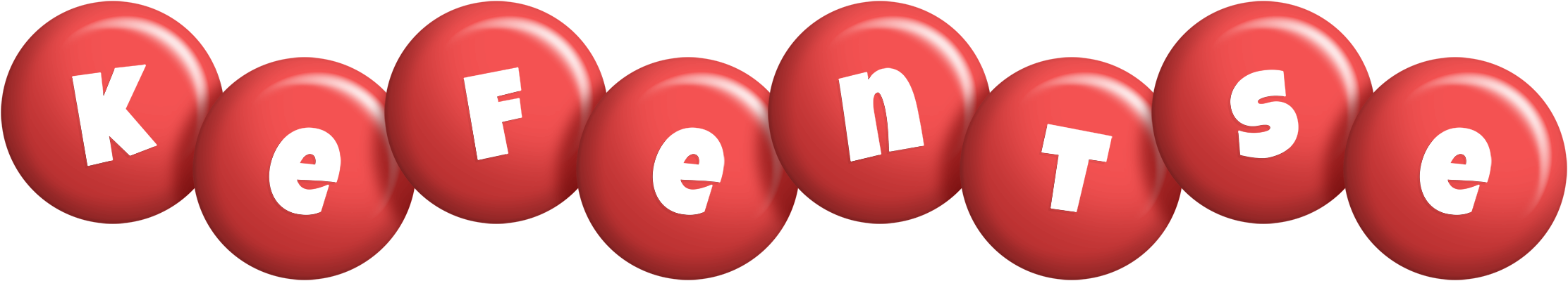 Kefentse candy-red logo